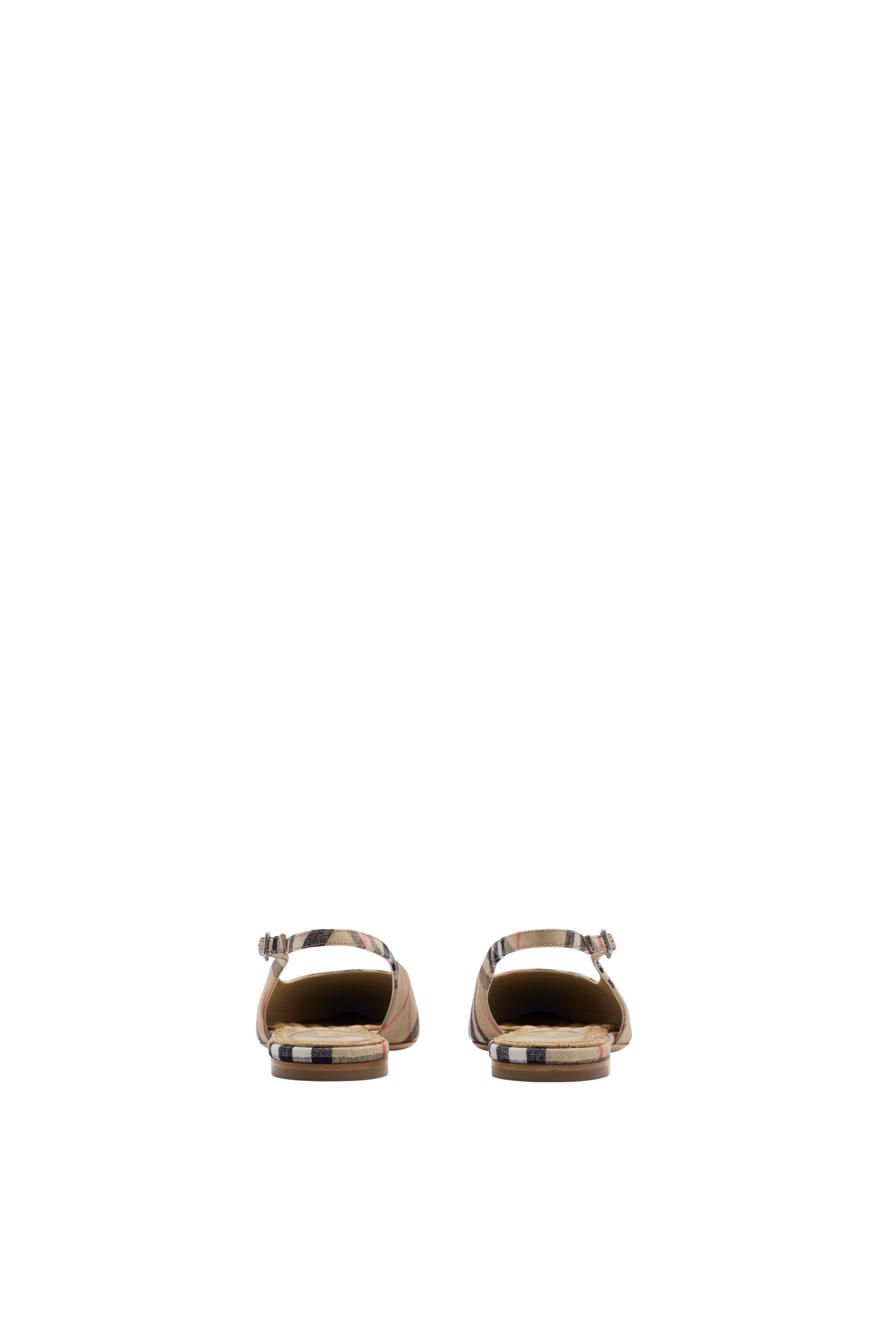 burberry Check Dame Slingback Ballerinas in Sand at Nordstrom - 4