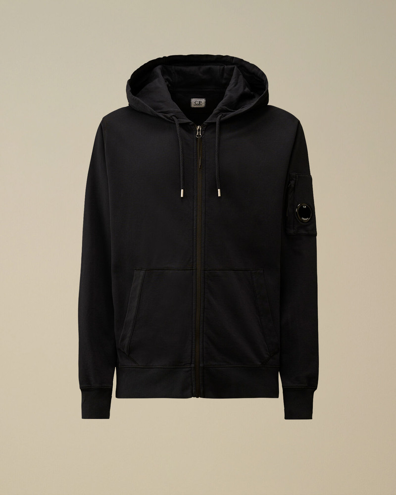 Light Fleece Zip Hooded Lens Sweatshirt 1