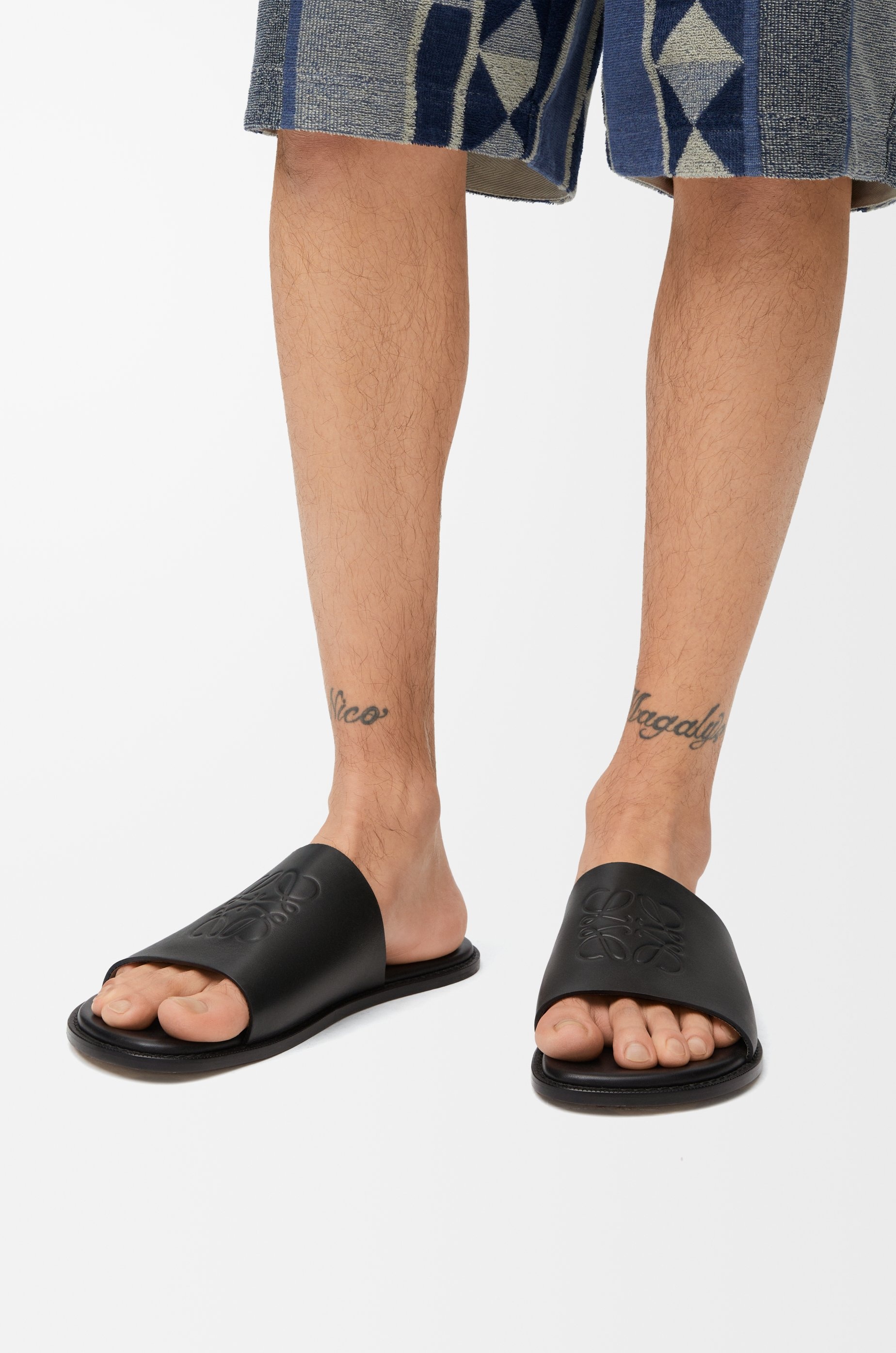 Flex Anagram slide in soft calfskin - 2