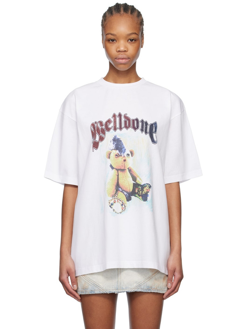 White Punk Teddy T-shirt 1