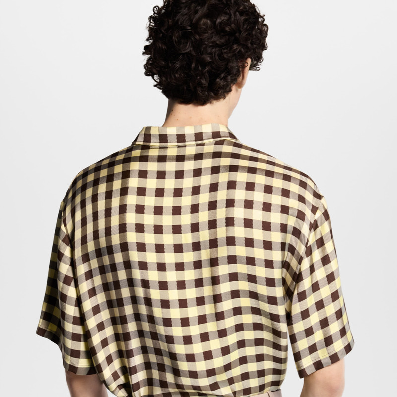 Damier Jacquard Short-Sleeved Shirt 5