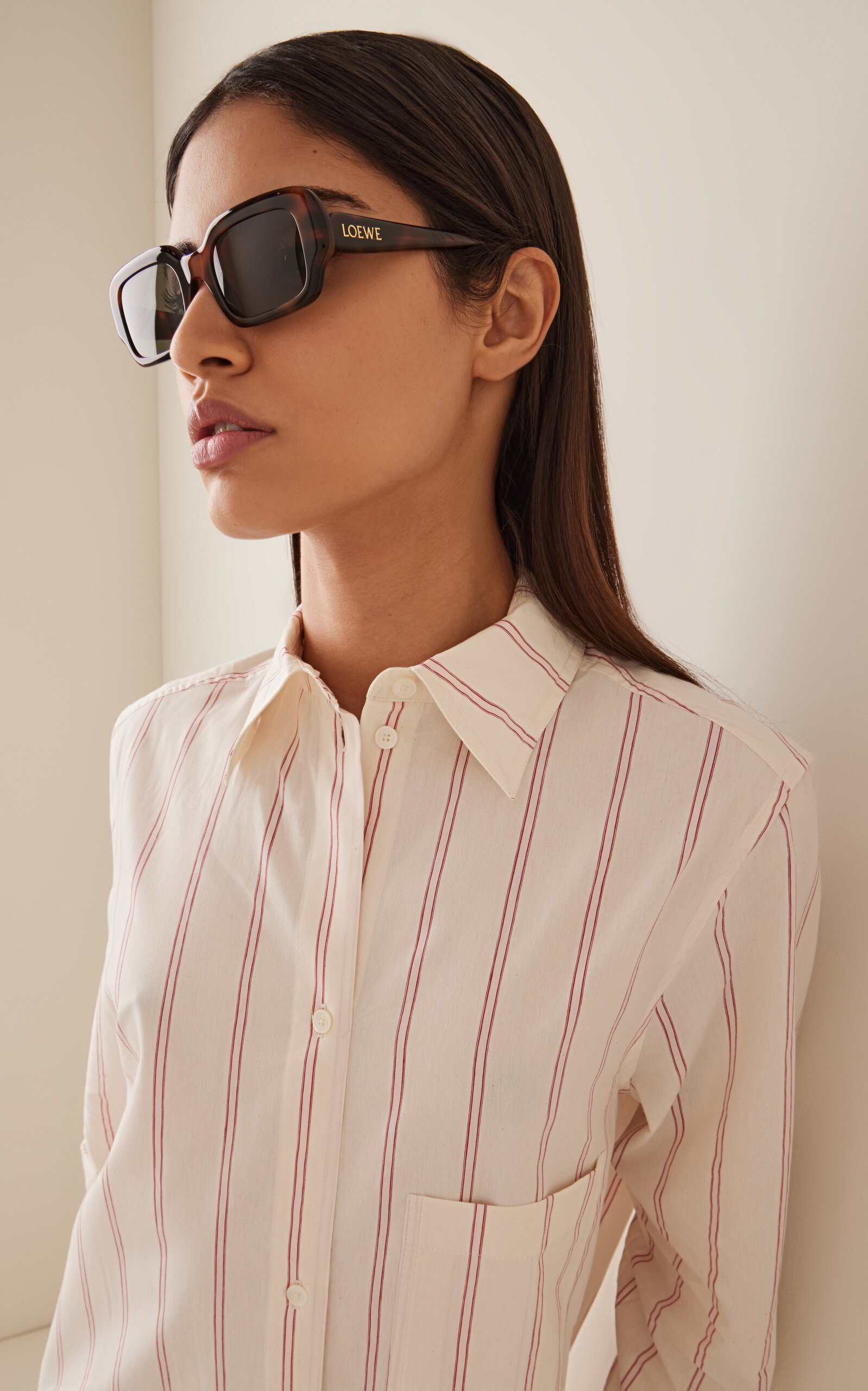 Square-Frame Acetate Sunglasses brown - 2