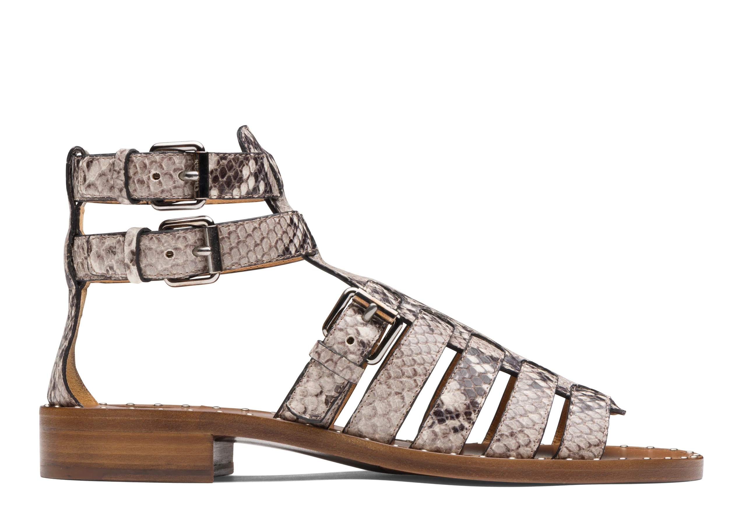 Deb
Printed Python Gladiator Sandal Stone - 1