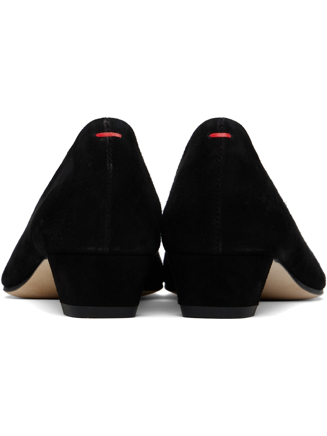 Black Judi Suede Heels - 2