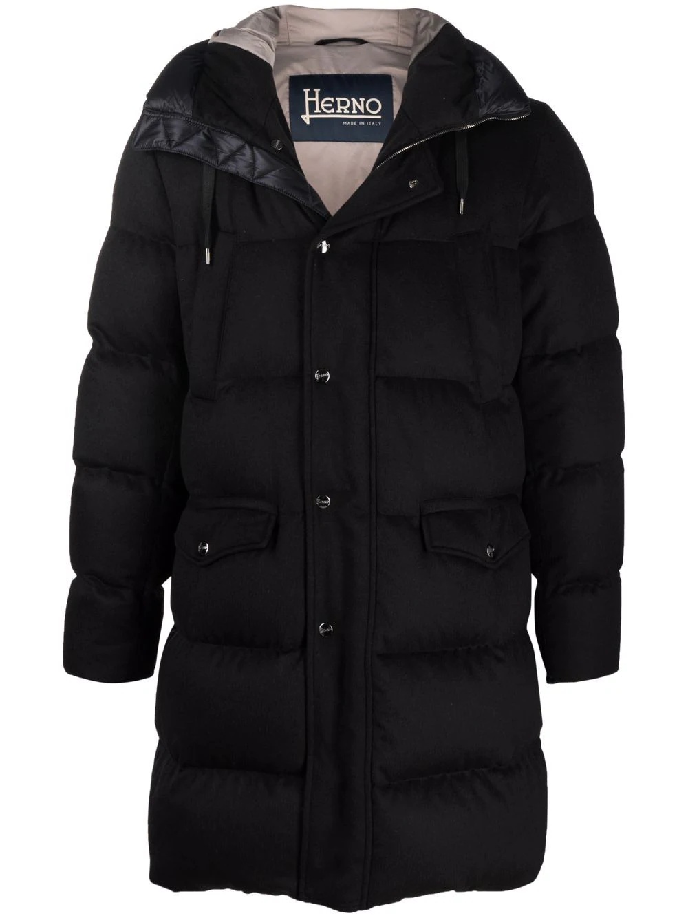 hooded padded coat - 1