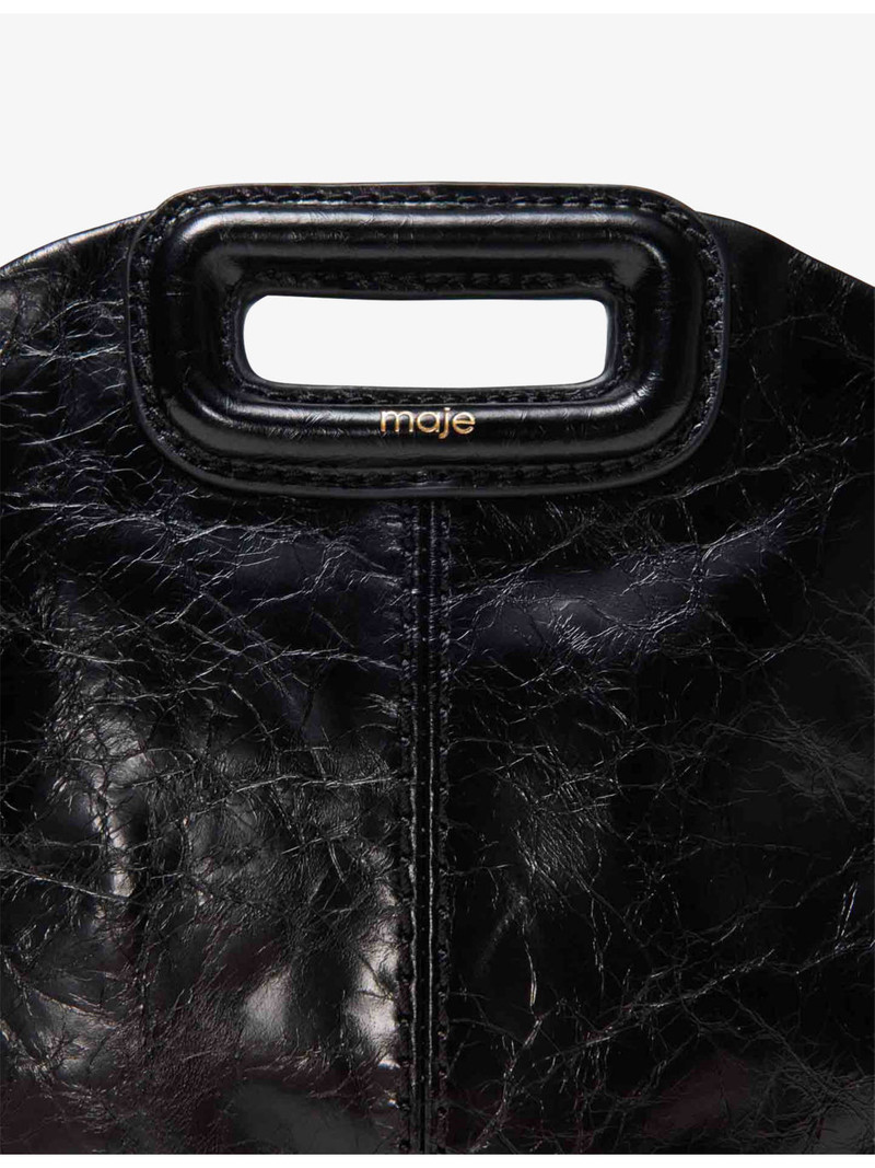 maje Miss M logo-charm leather shoulder bag outlook