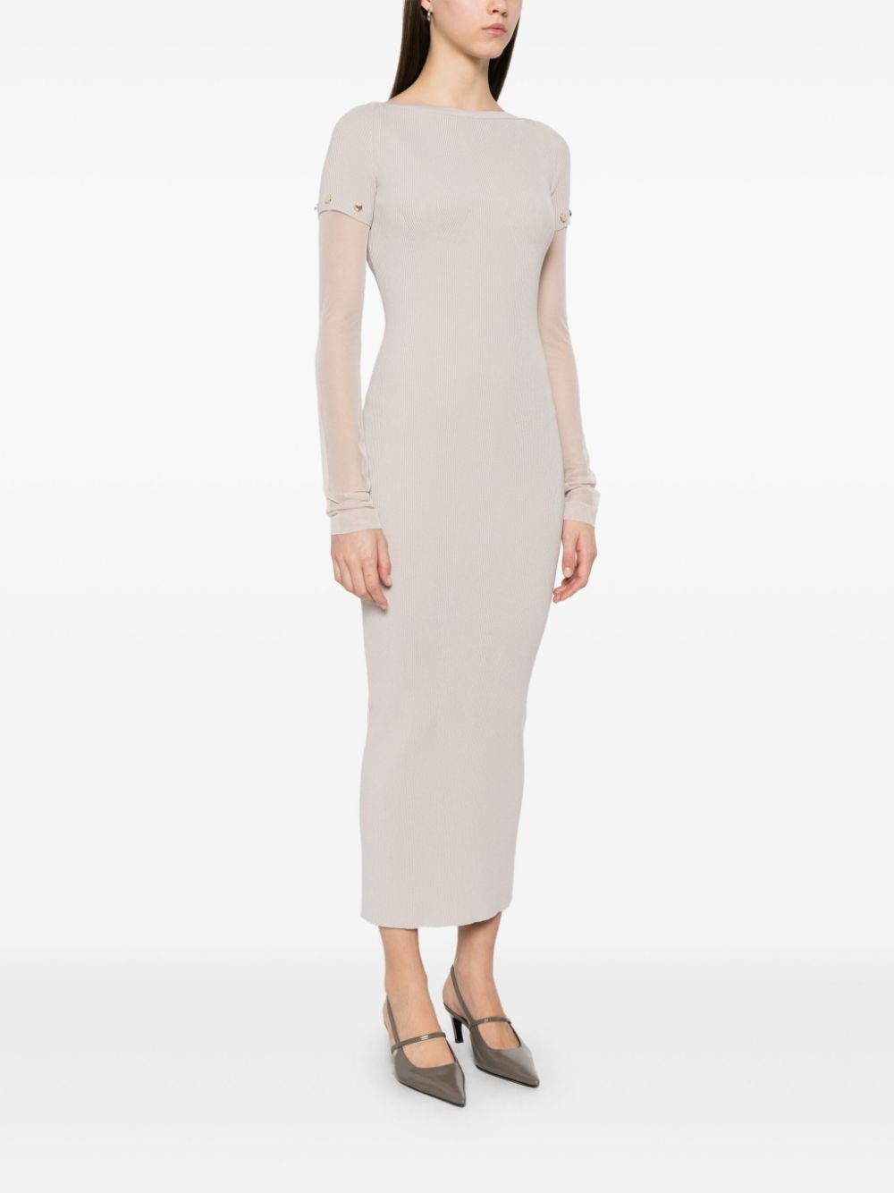 Knitted long dress - 4
