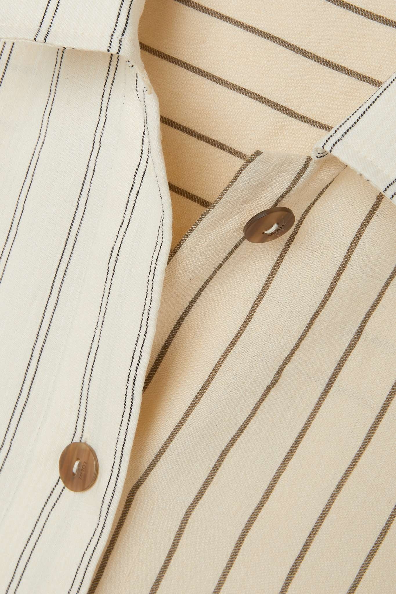 Paneled striped woven shirt - 5