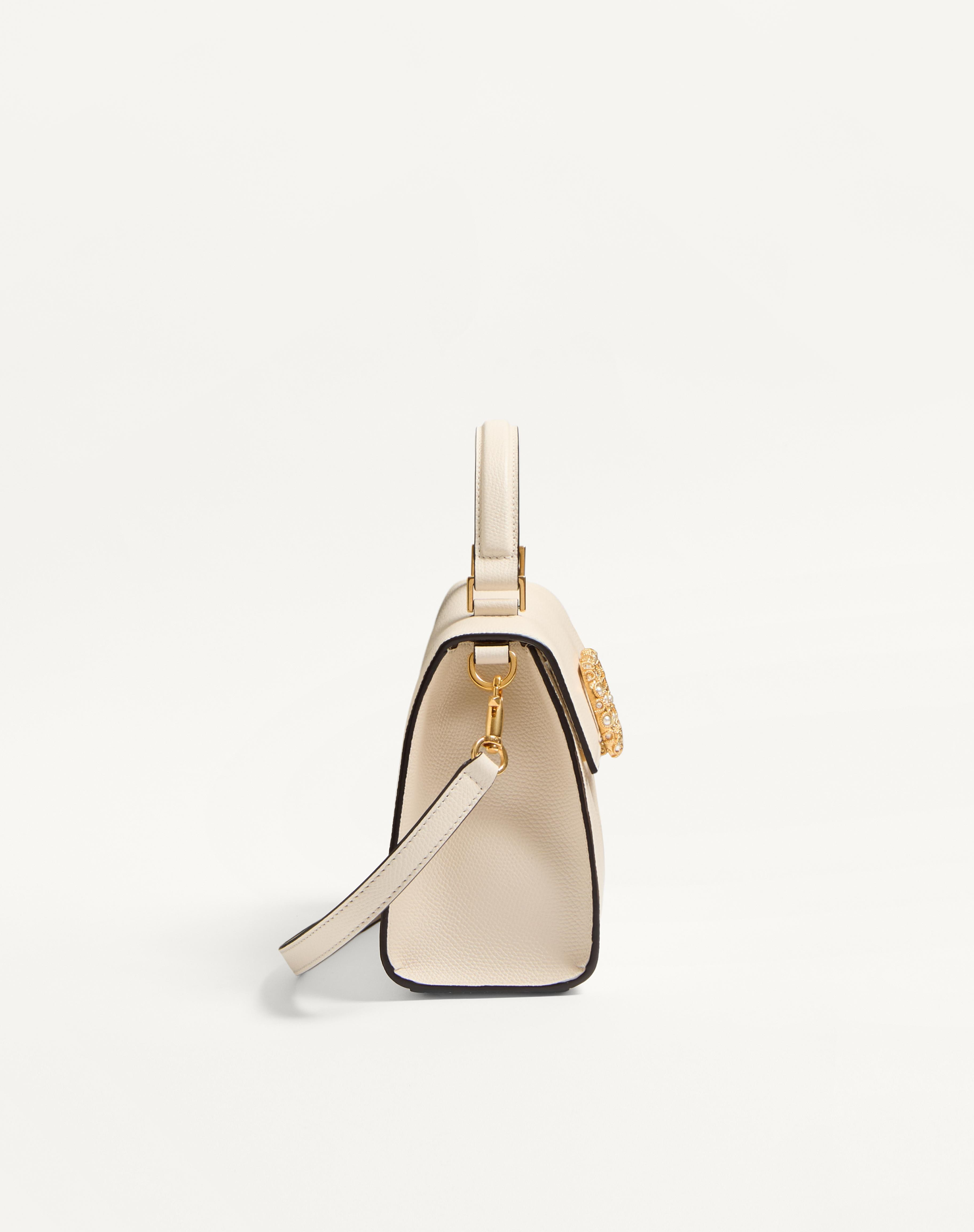 VALENTINO GARAVANI VSLING SMALL HANDBAG IN GRAINY CALFSKIN WITH JEWEL LOGO - 4