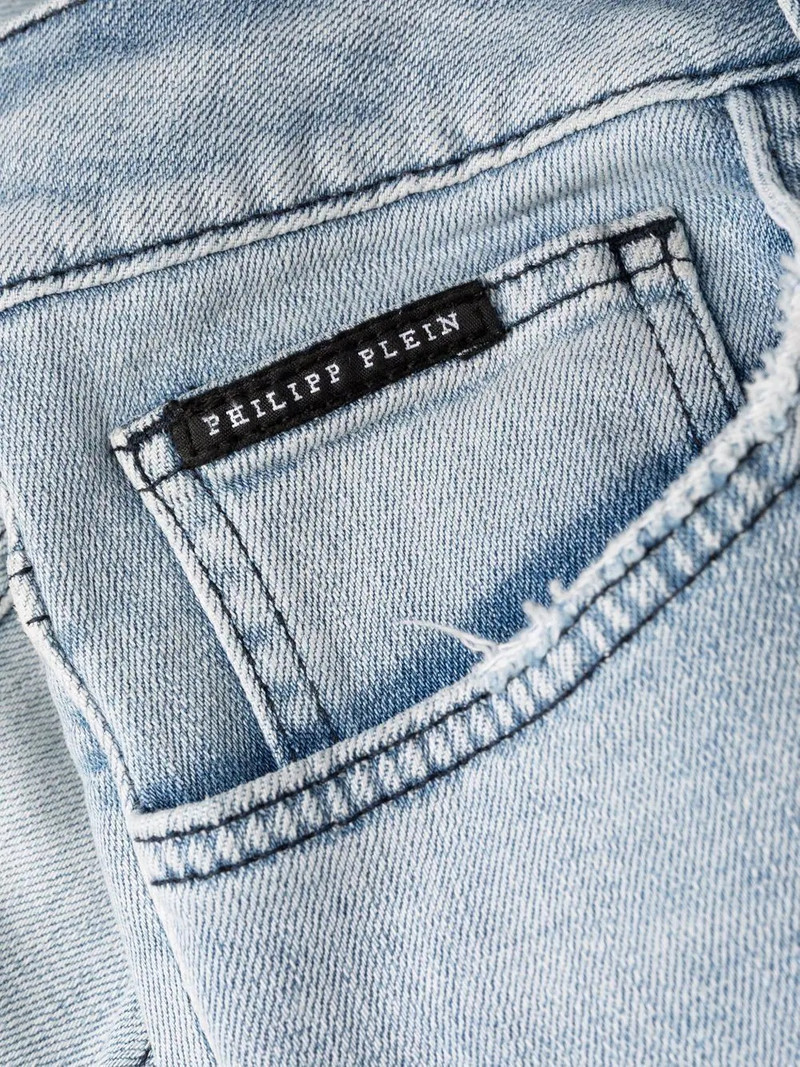 logo-plaque slim-cut jeans 6