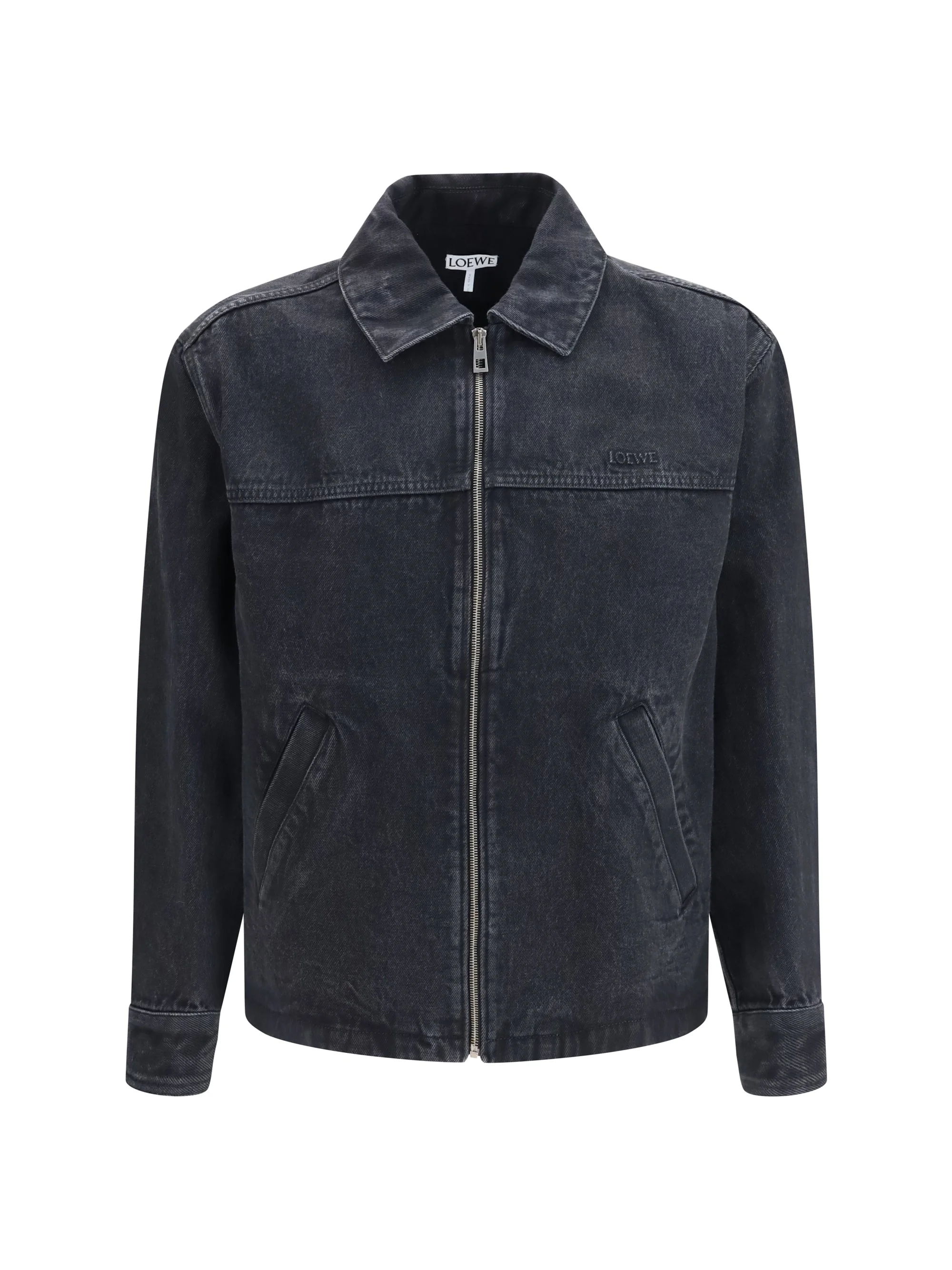Loewe Men Zip-Up Denim Jacket - 1