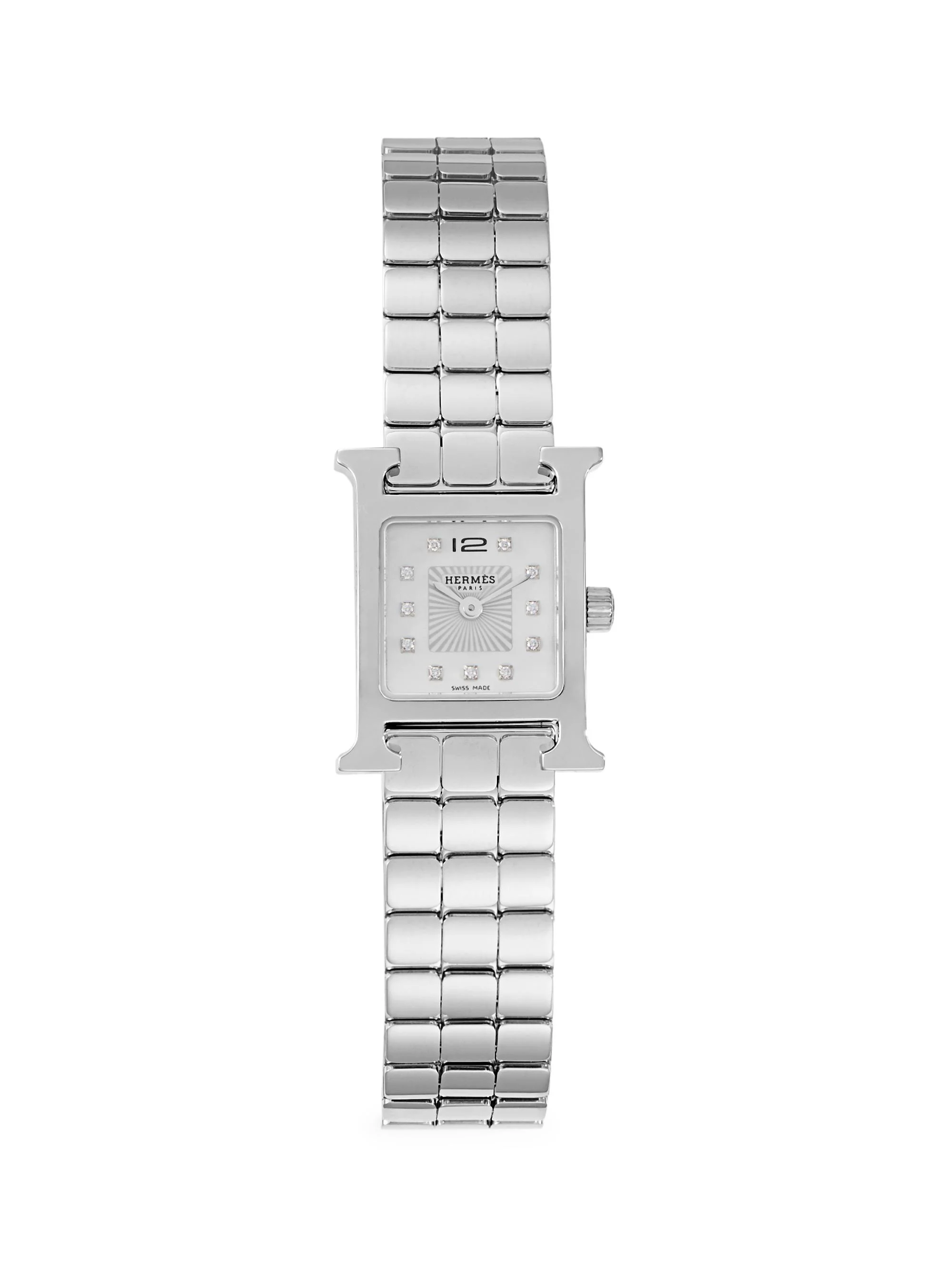 Women's Heure H 21MM Stainless Steel & Diamond Bracelet Watch - 1