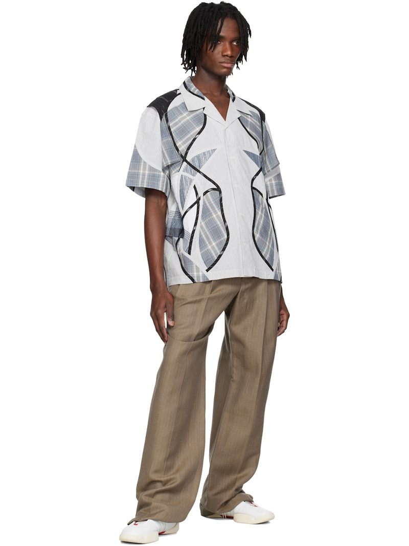 Craig Green Blue Patchwork Shirt outlook