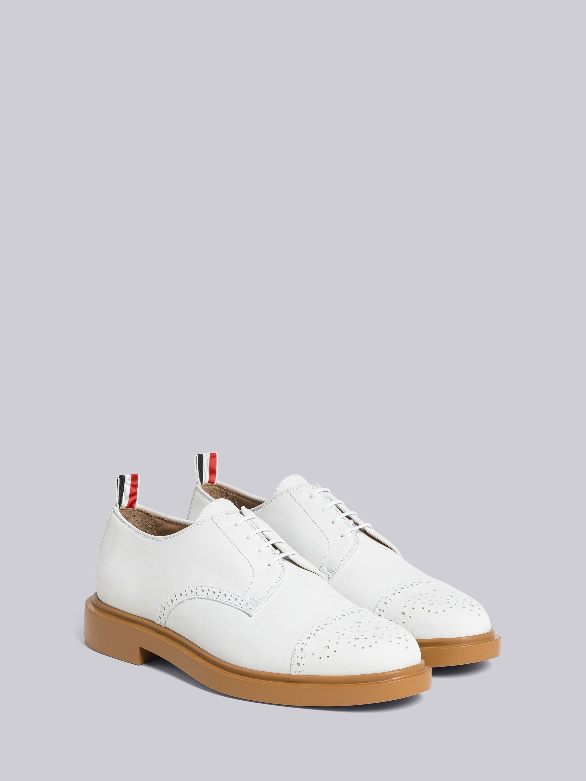 Nubuck Cap Toe Derby - 3