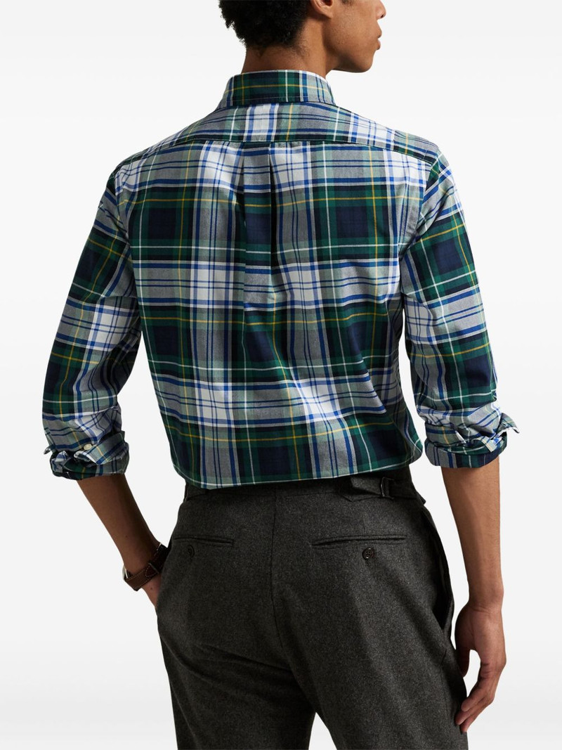 plaid-pattern patch-pocket shirt 4