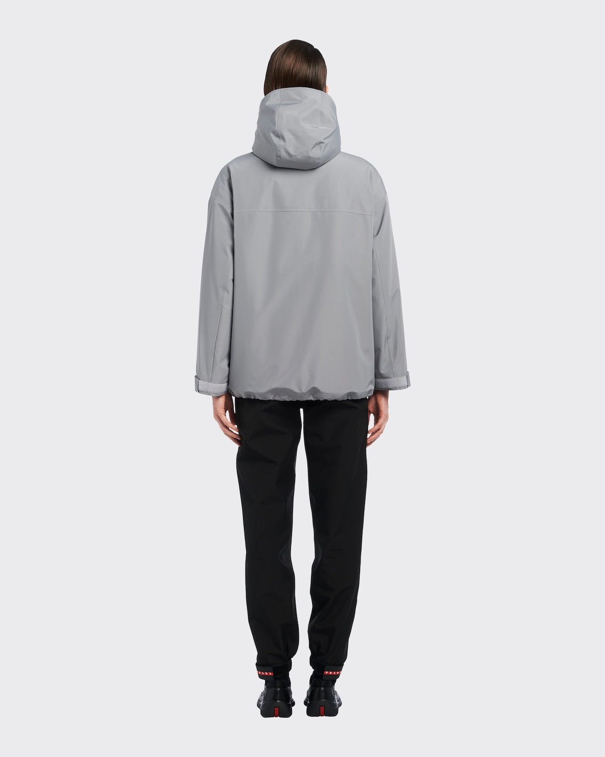 Prada Women Grey Gore-Tex® Oversize K-Way - 4