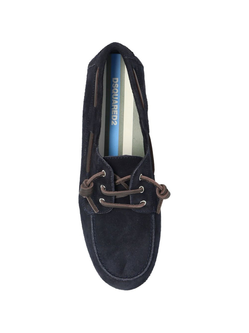 suede lace-up boat shoes 4