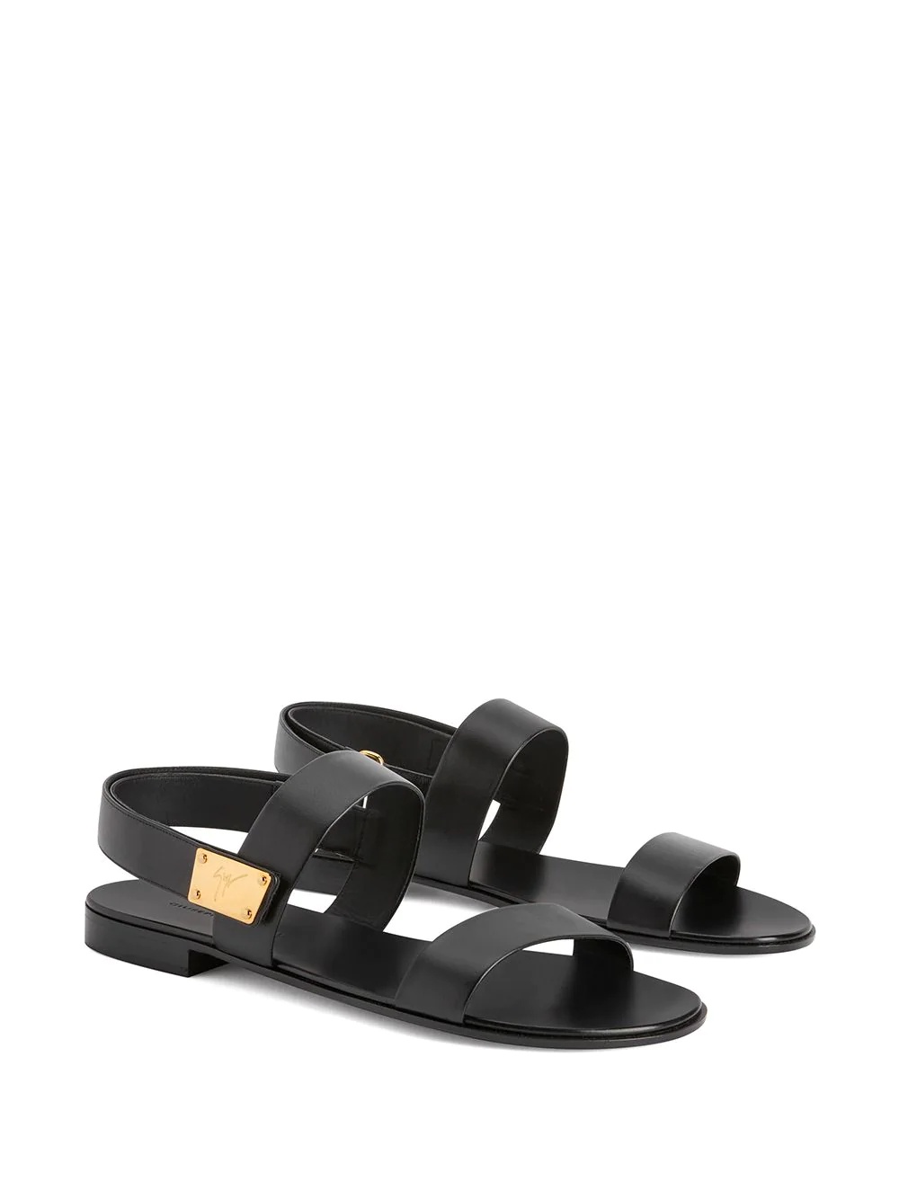 Shaun logo-plaque sandals - 2