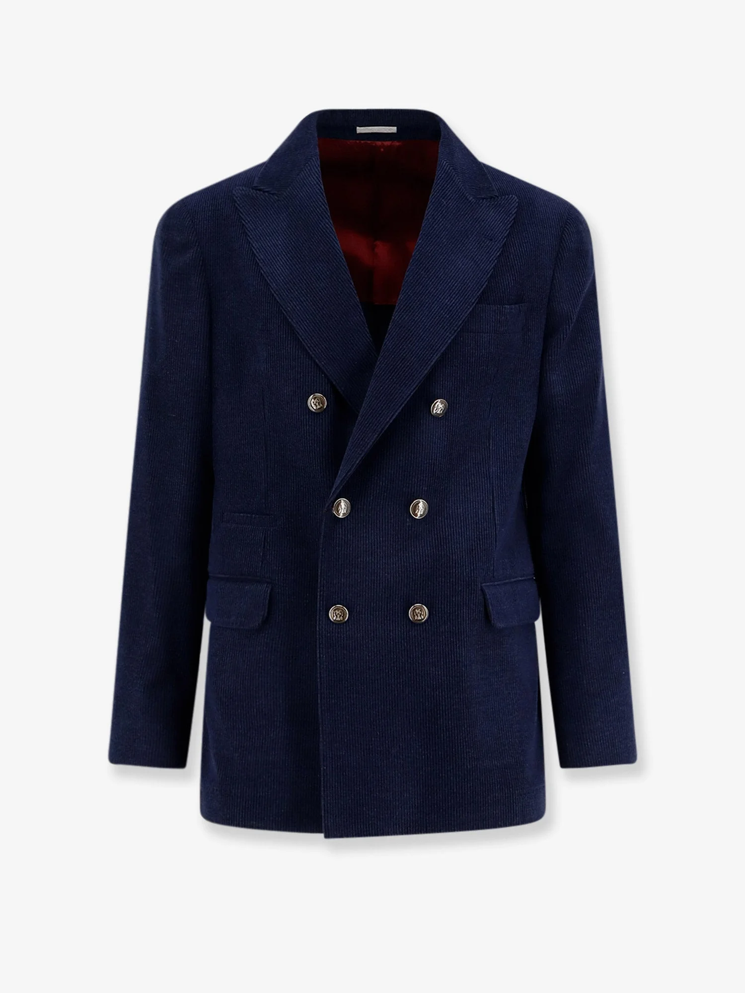 Brunello Cucinelli Men Deconstructed One-And-A-Half-Breasted Corduroy Blazer - 1