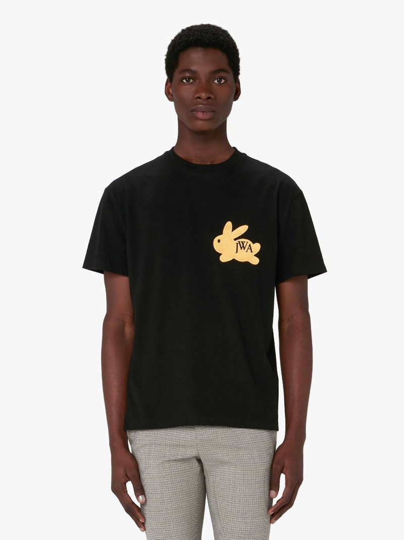 JW Anderson BUNNY EMBROIDERED LOGO T-SHIRT outlook