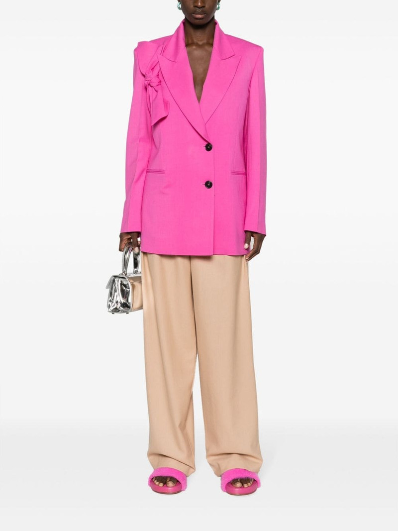 MSGM bow-detail double-breasted blazer outlook