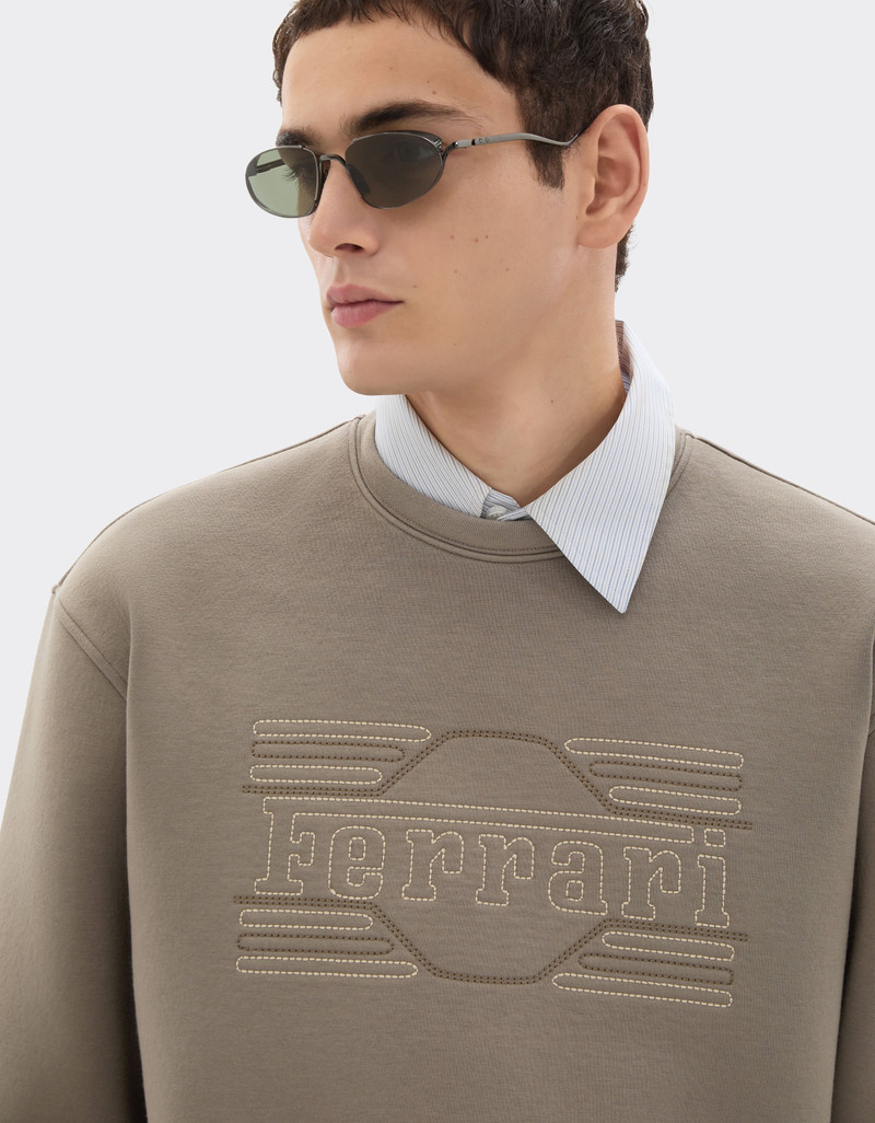 Scuba sweatshirt with Ferrari embroidery 5