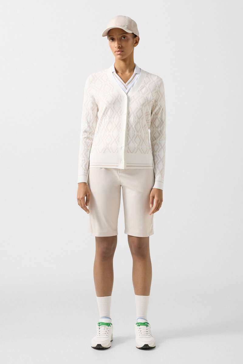 BOGNER Amber knit jacket in Cream/Sand outlook