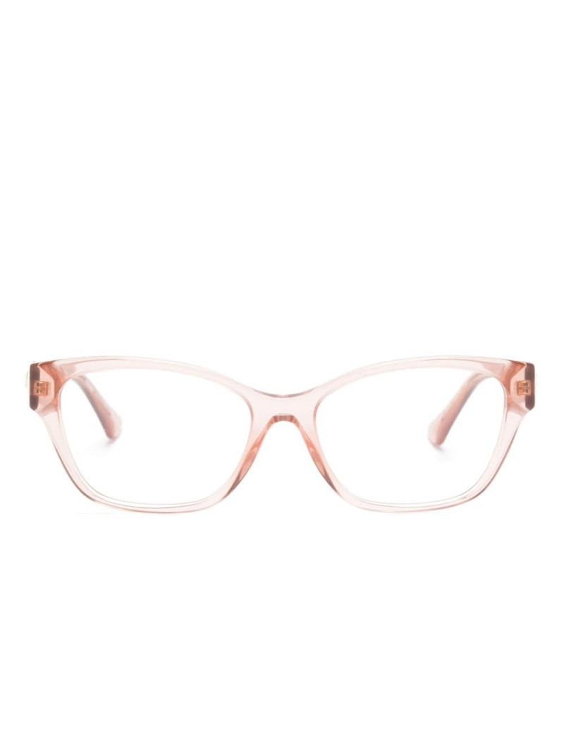 Medusa-plaque cat-eye glasses 1