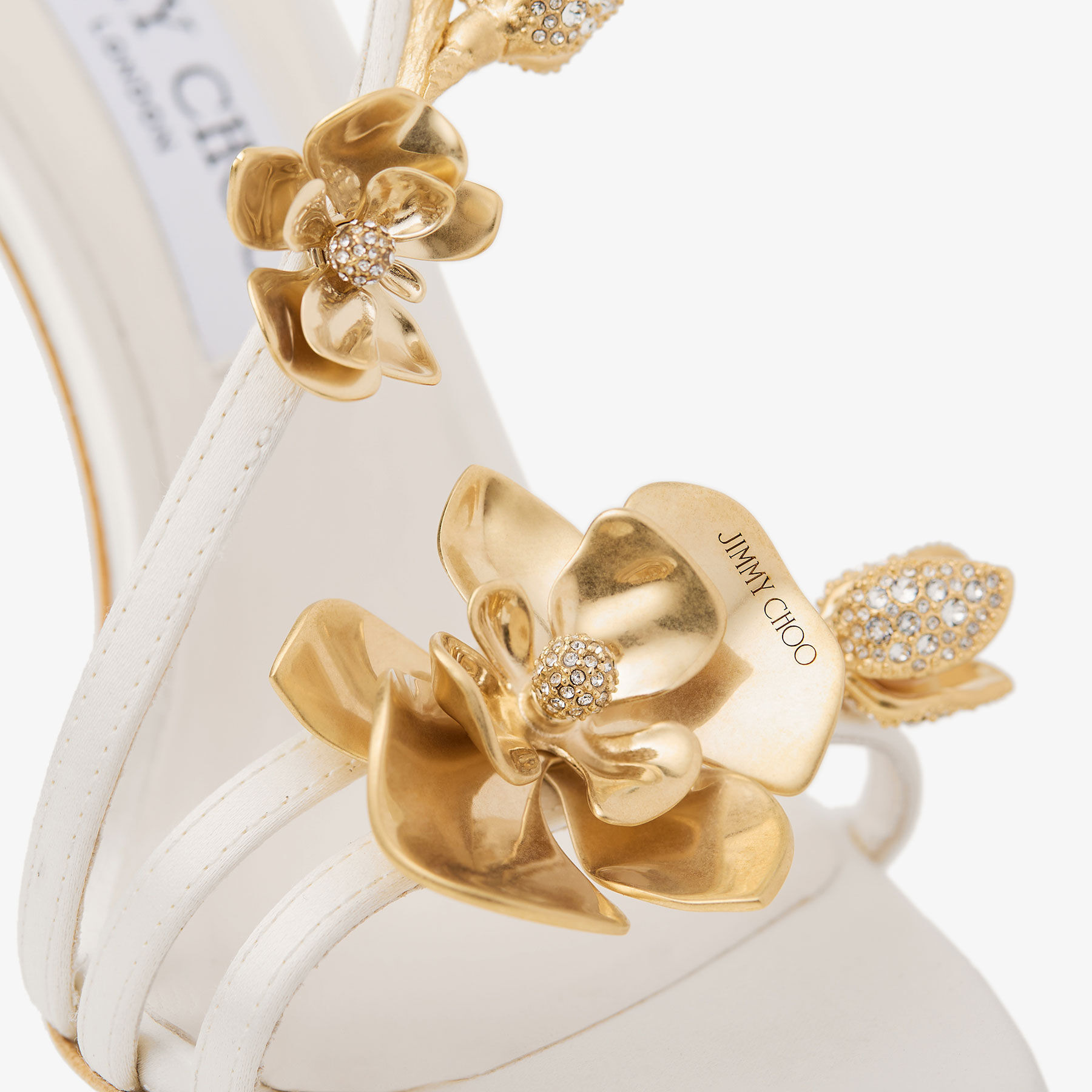 Zea 95
Ivory Satin Flower Sandals - 4