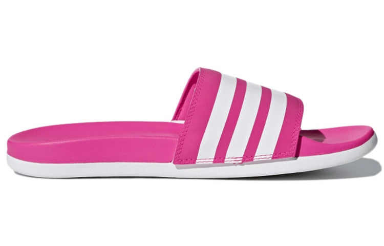 (WMNS) adidas Adilette Comfort 'Rose Red White' B42122 - 2