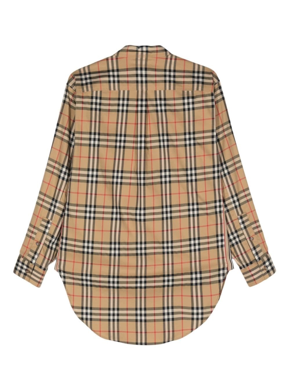 Check motif cotton shirt - 2