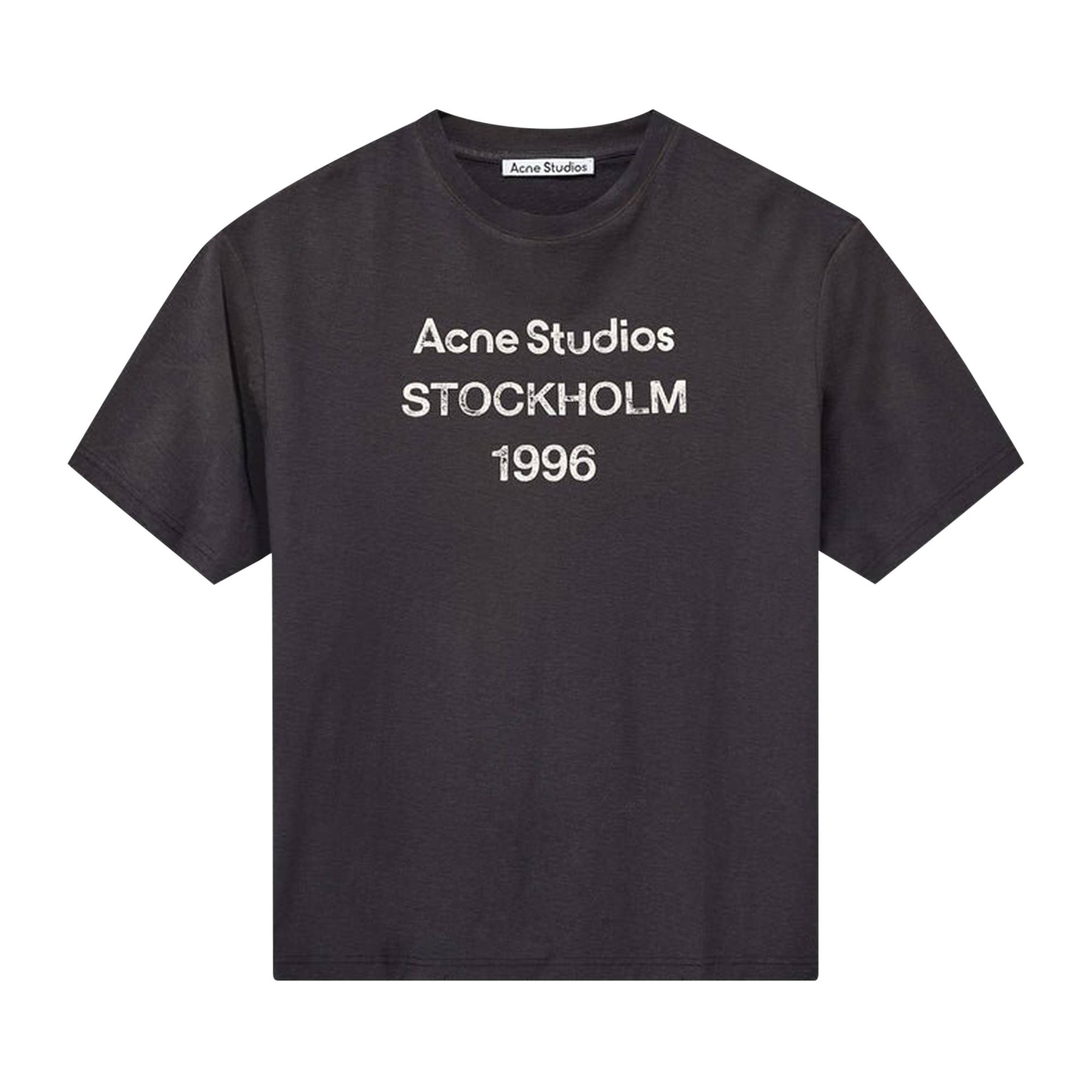 Acne Studios Logo T-Shirt 'Faded Black' - 1