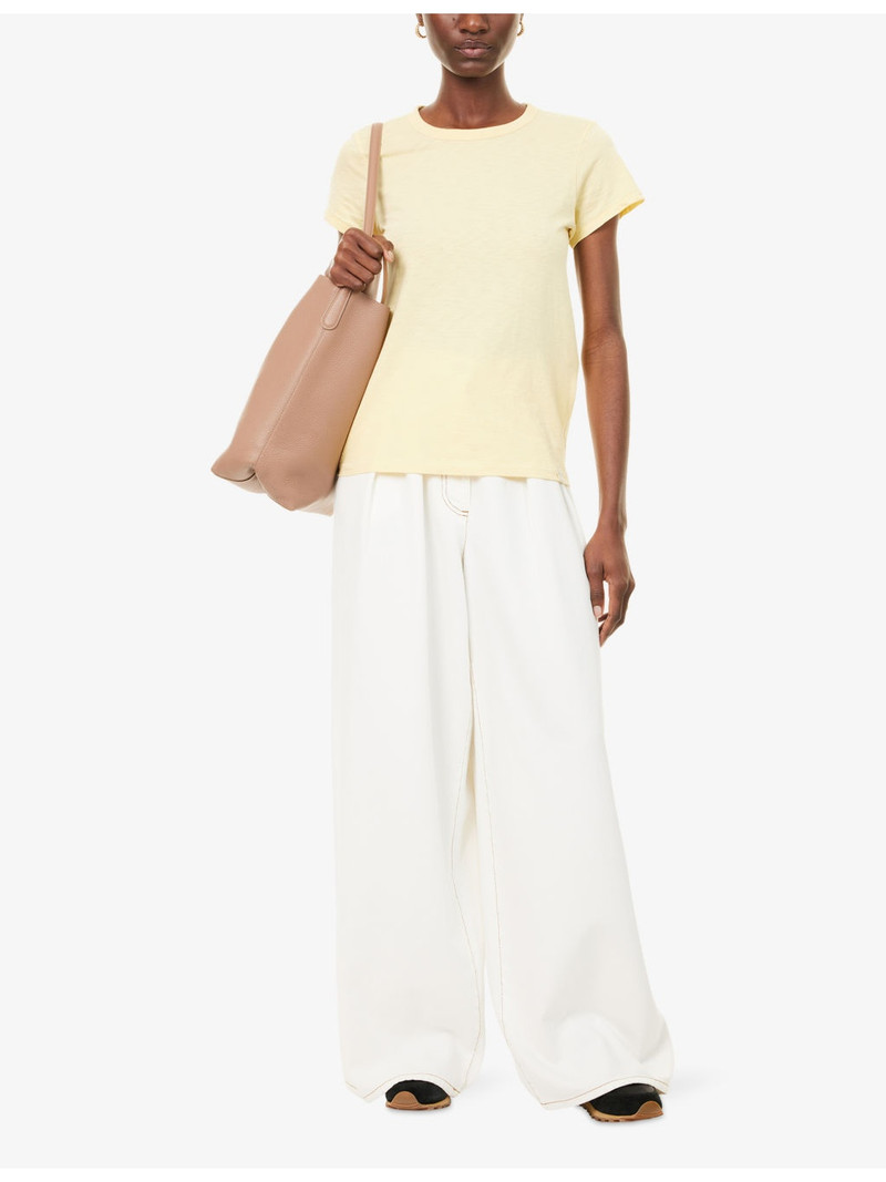 rag & bone The Slub exposed-seams cotton T-shirt outlook