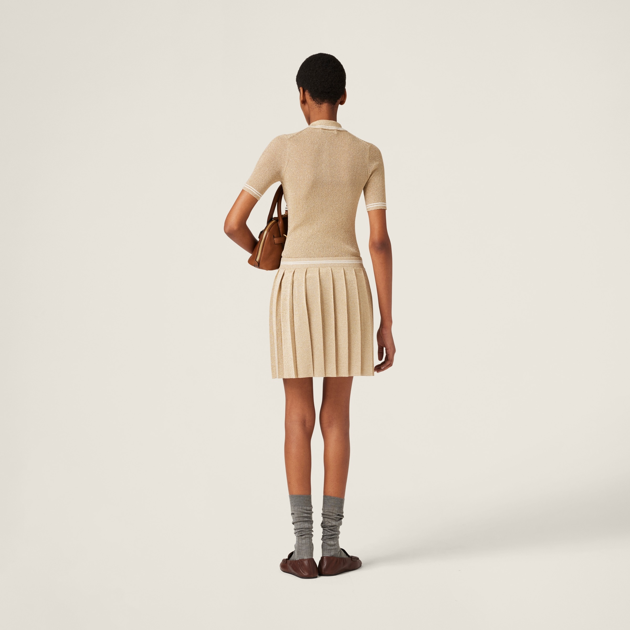 Lamé mini-skirt - 3