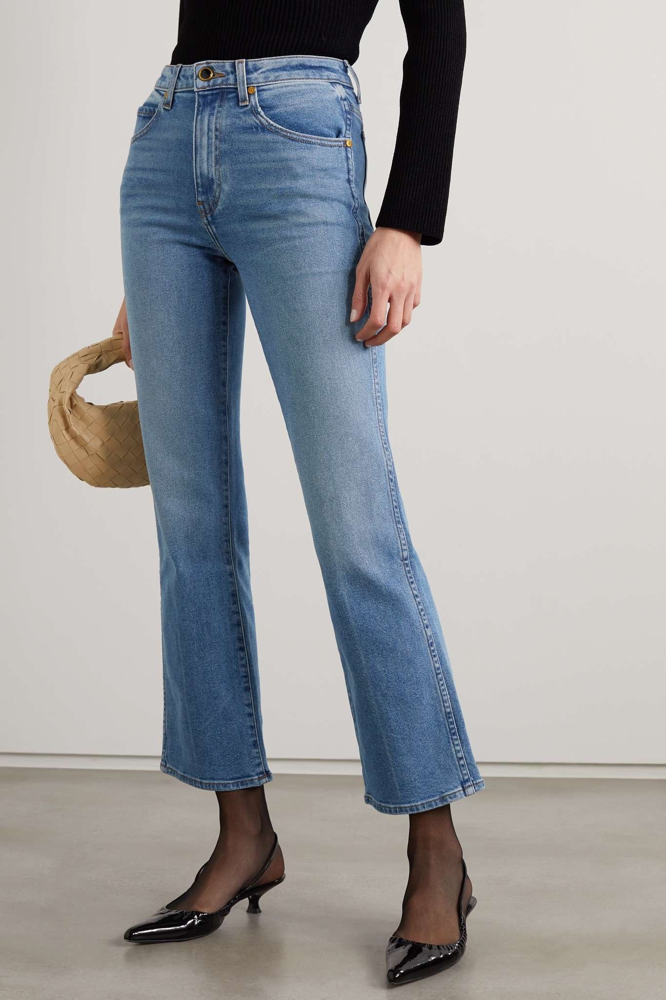 Vivian cropped high-rise bootcut jeans - 3