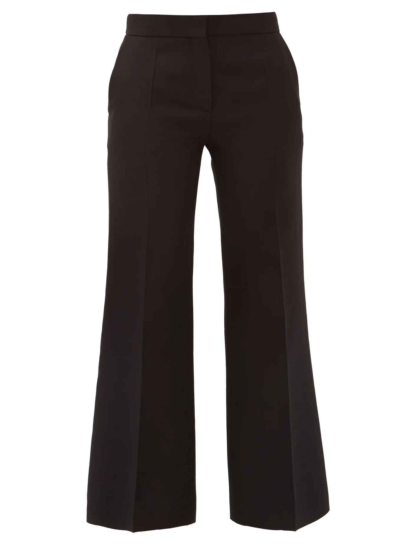 Crepe Couture wool-blend kick-flare trousers - 1