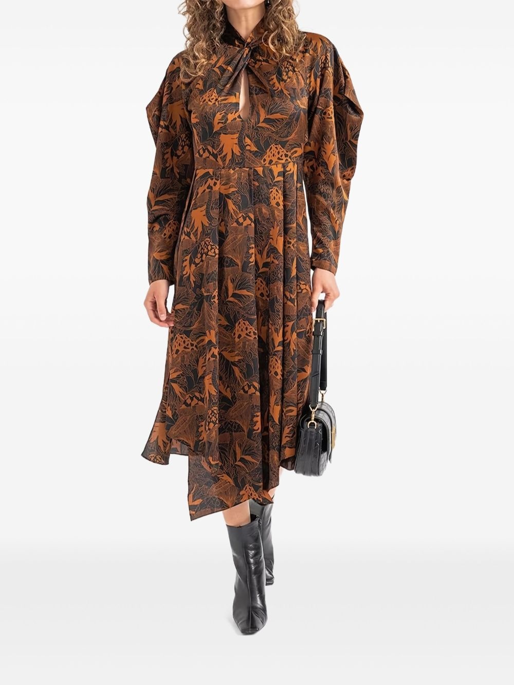 floral-print dress - 2