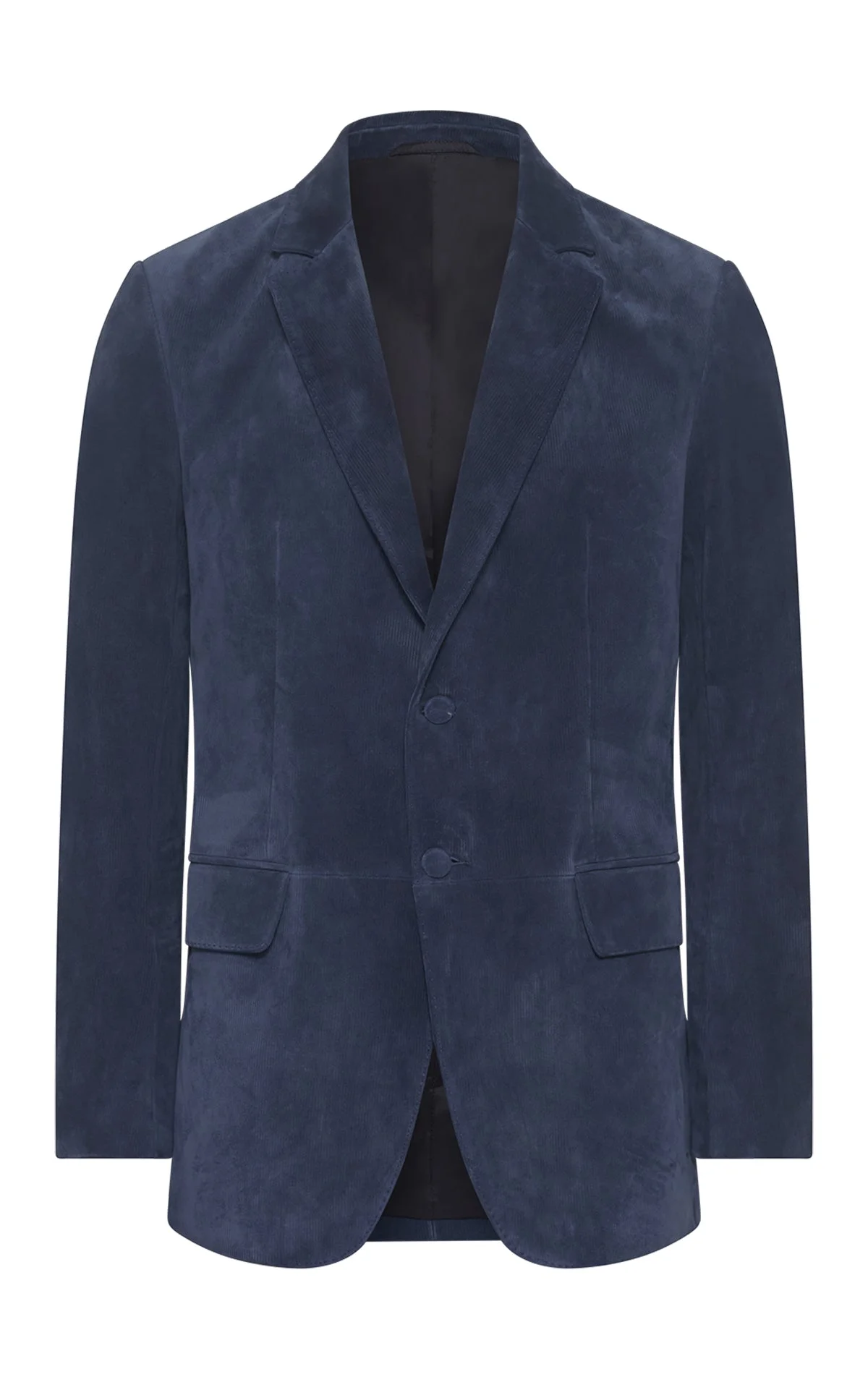 Irving Jacket in Electric Navy Suede Corduroy - 1