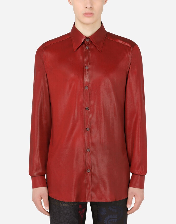 Laminated silk shirt - 1