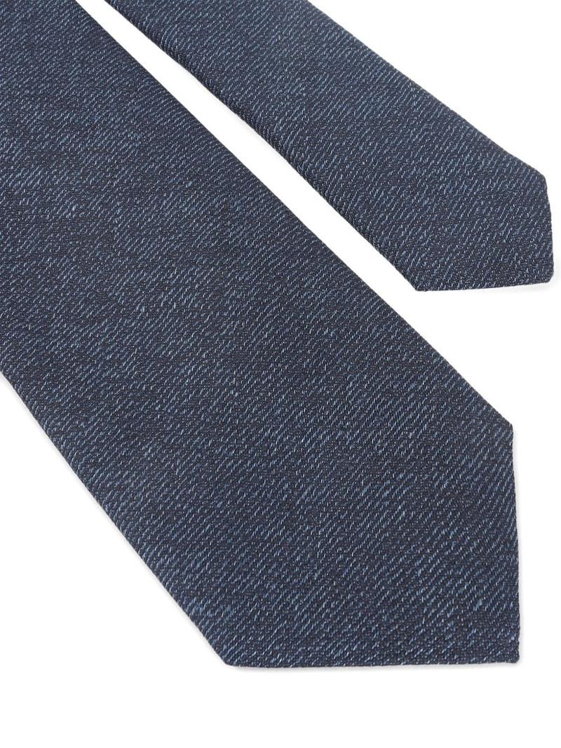 Canali blue silk tie outlook