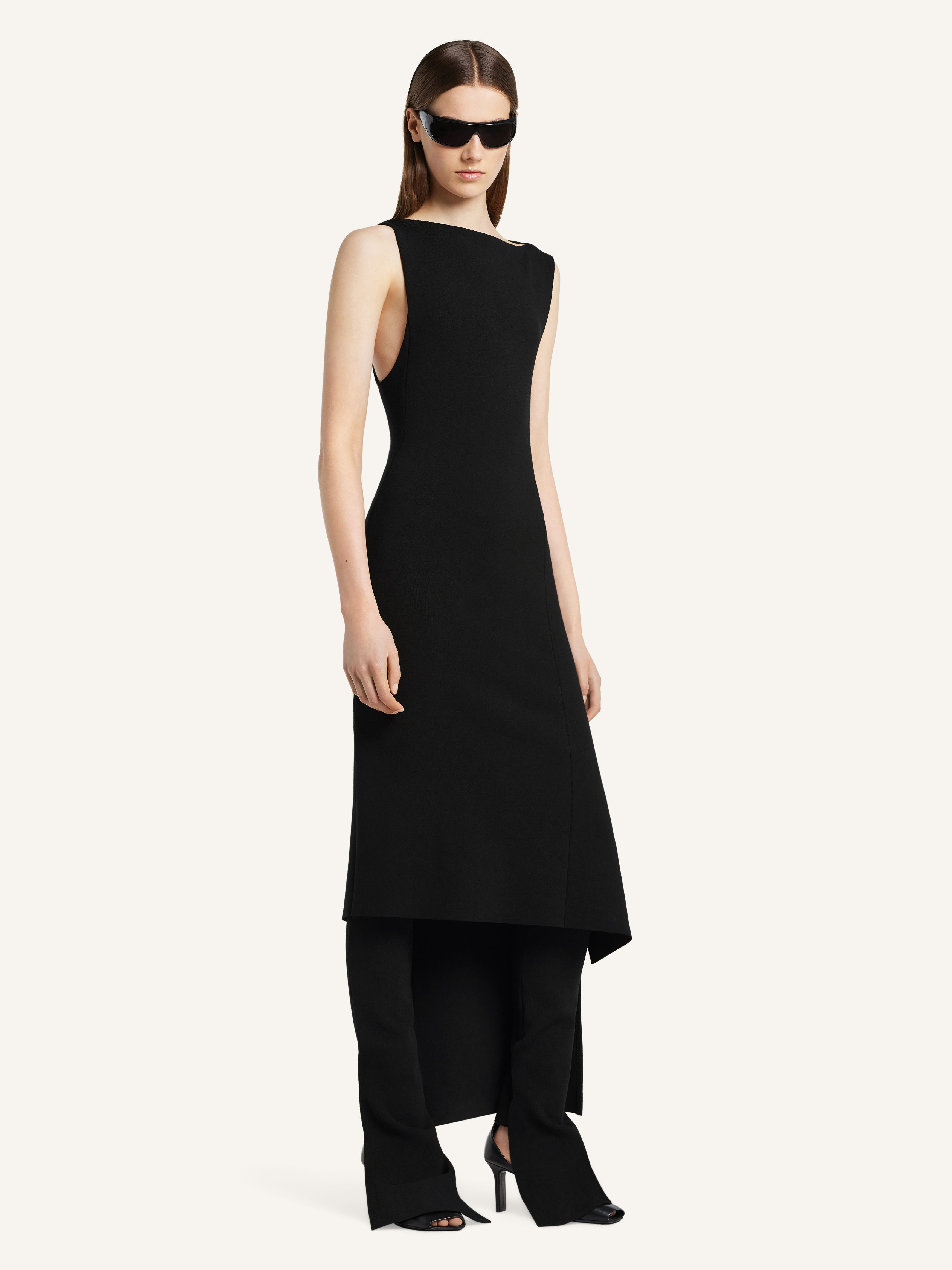 OBLIQUE INTERLOCK LONG DRESS - 3