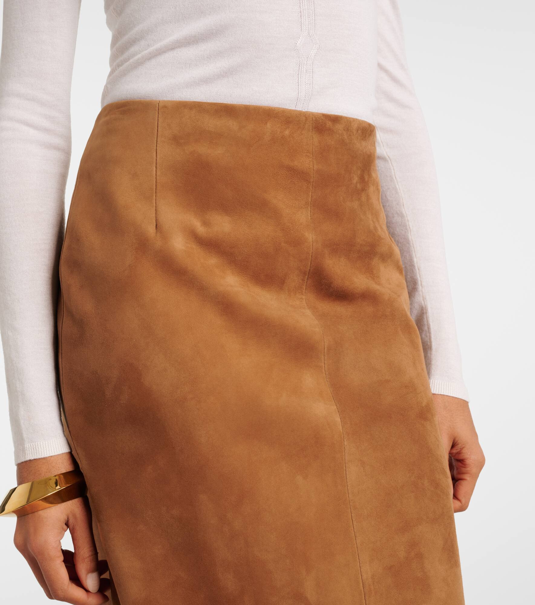 Lady suede pencil skirt - 4