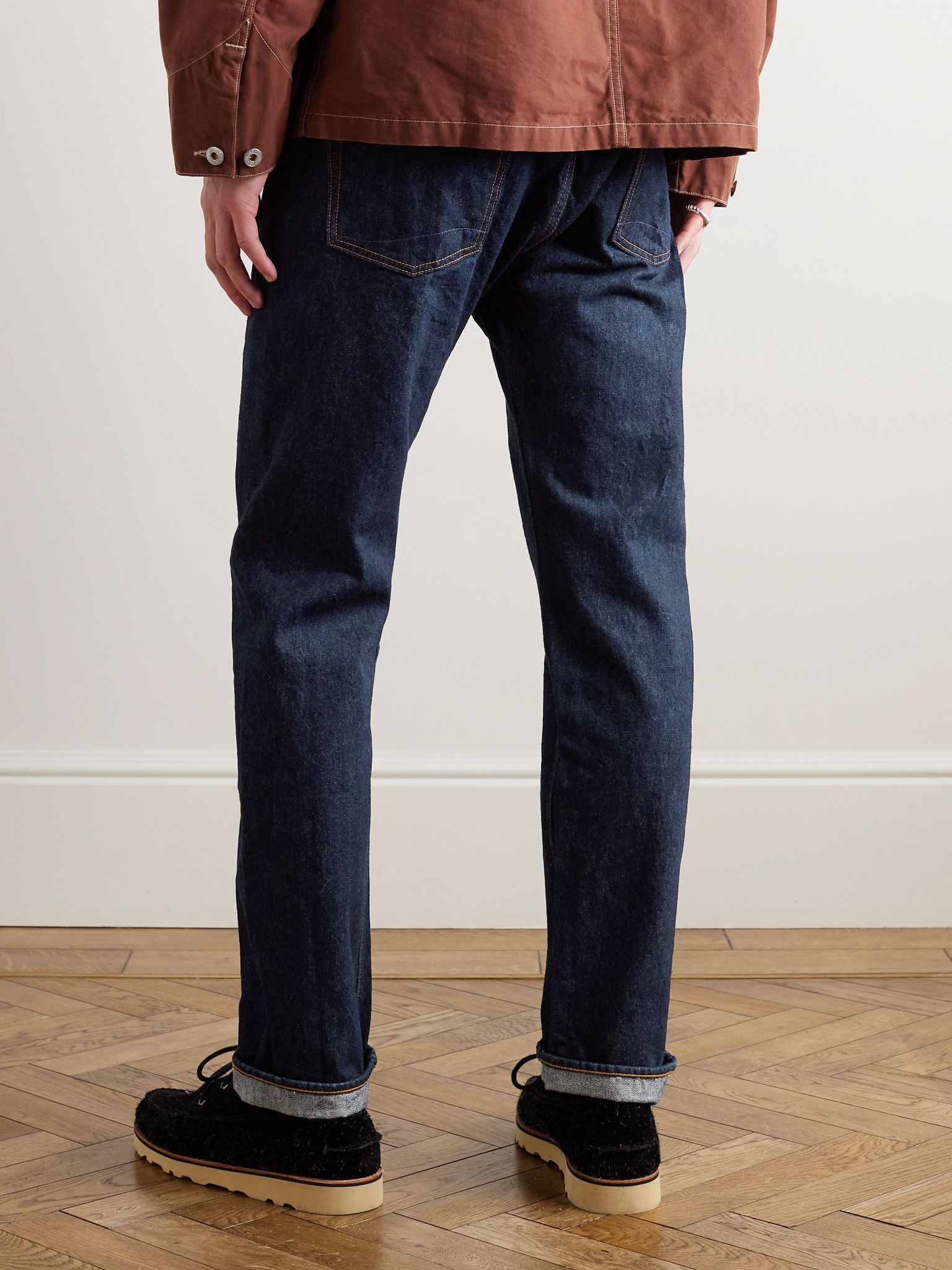 107 Slim-Fit Selvedge Denim Jeans Indigo - 3
