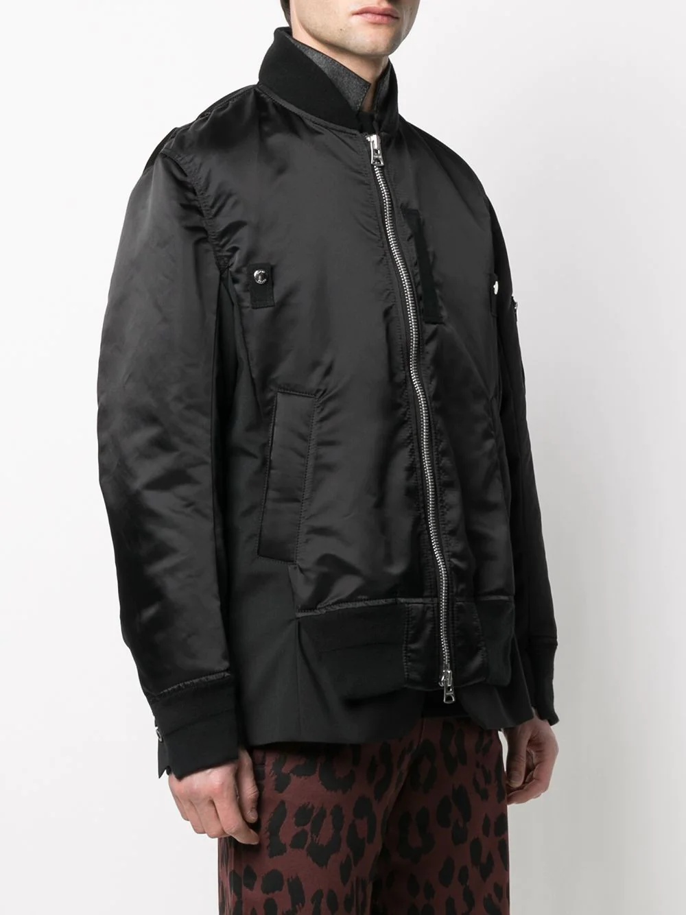 high standing neck bomber jacket - 3