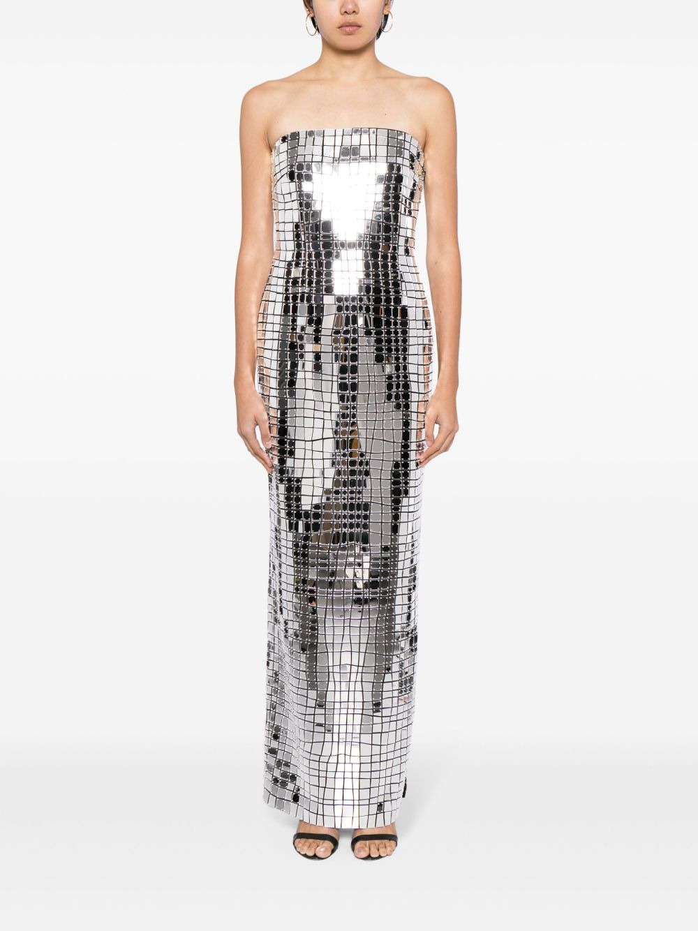 Imani metallic strapless gown - 2