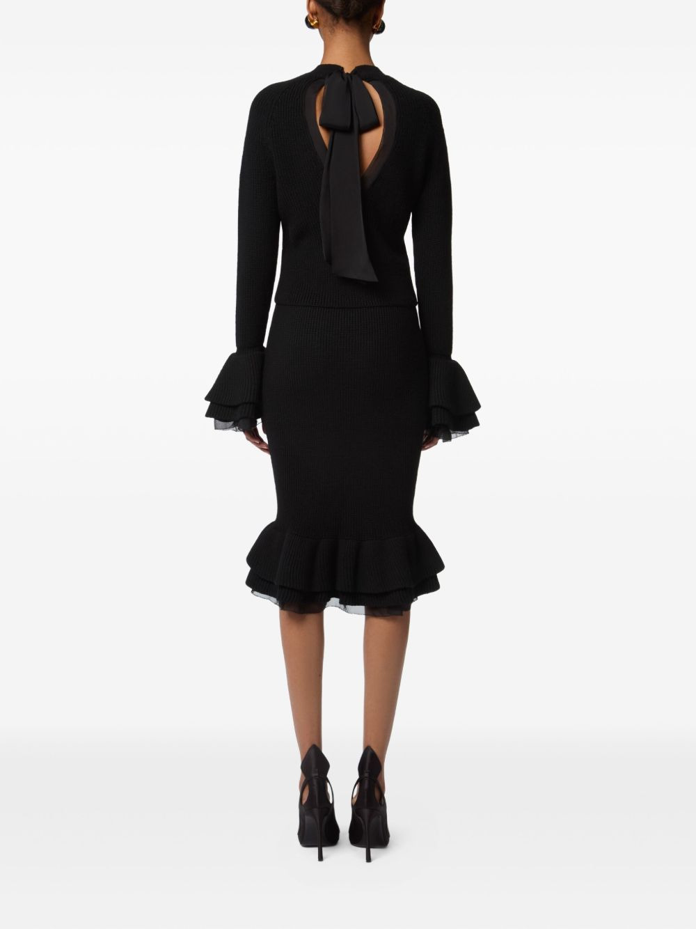 ruffled knit skirt - 4