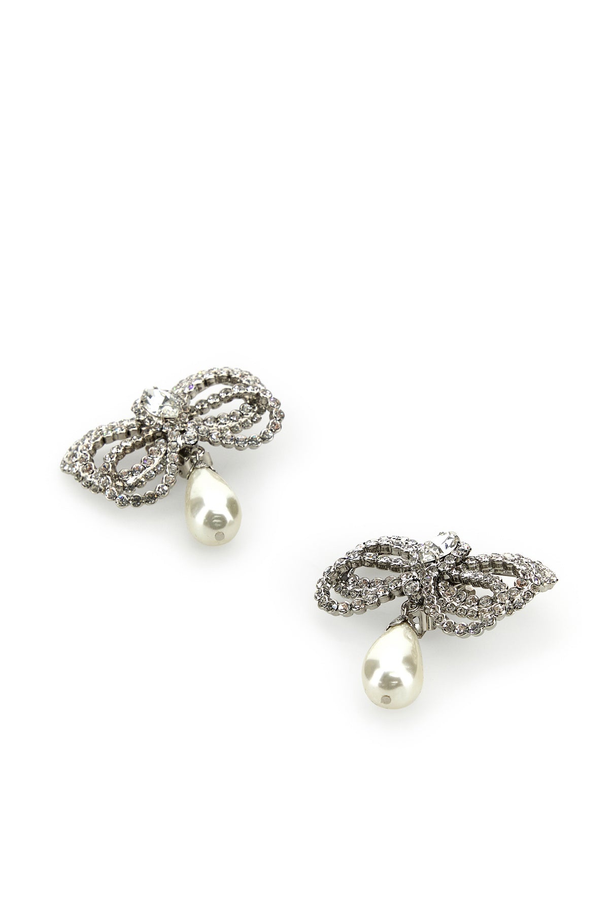 Embellished metal earrings - 2
