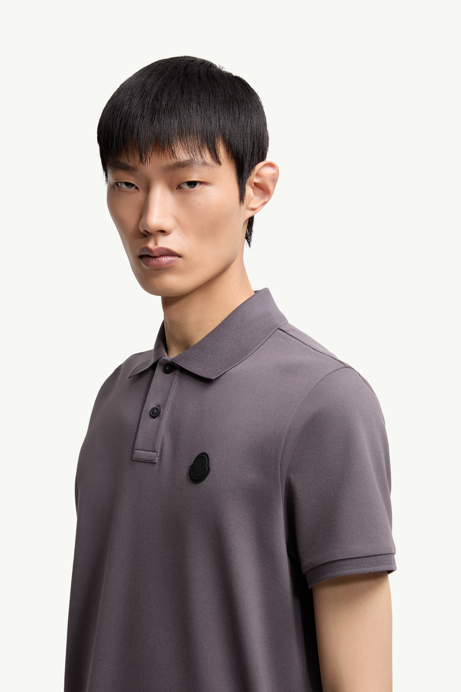 Logo Patch Cotton Piquet Polo Shirt - 4