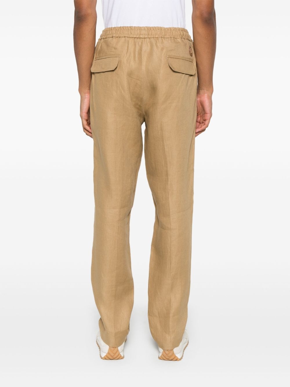 linen track pants - 4