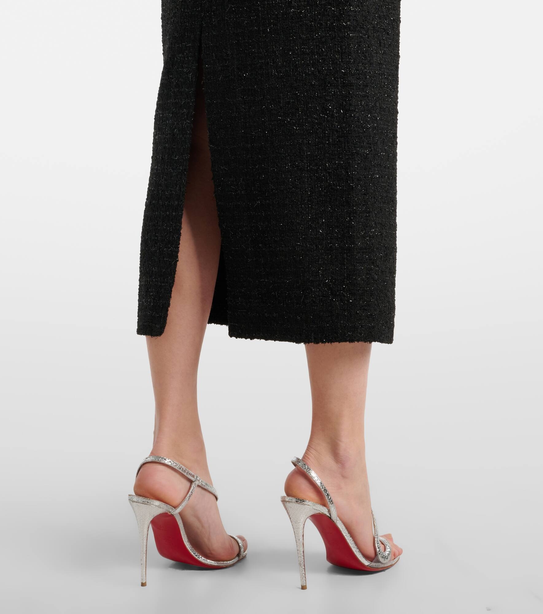 Bouclé pencil skirt - 5